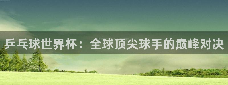 世界杯对阵表:乒乓球世界杯:全球顶尖球手的巅峰对决